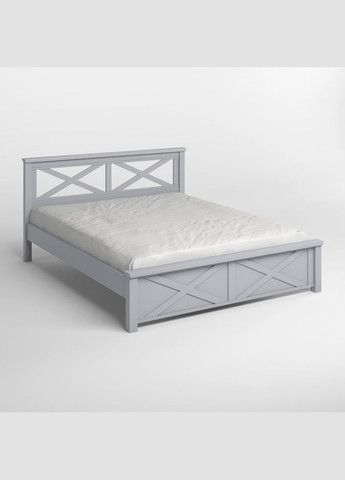 Двоспальне дерев'яне ліжко Прованс Н (RAL7040) 140х190 см (MBG-3084) Mebigrand (368280809)