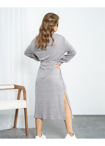 Серое повседневный платья 13552 серый ISSA PLUS