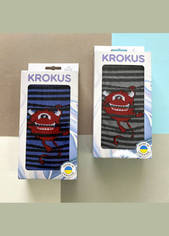 Колготки дитячі. Монстр в полоску. Колір: Блакитний Крокус (338427275)