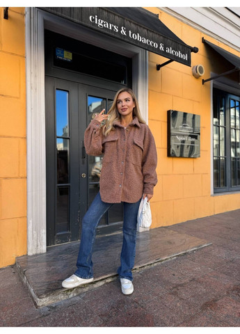 Жіноча тепла сорочка осінь-зима, оверсайз (42–48) Nositi 42-48 (362463724)