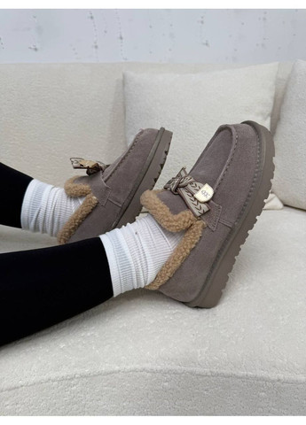 ITTS Лоферы из натуральной замши лоферы серый з натуральная замша, китай — зима (370046216)