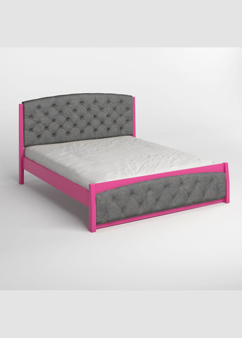 Двуспальная деревянная кровать Мехико (S2060R30B)/Аляска 93 (Серый) 140х190 см (MBG-12327) Mebigrand (368281821)