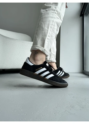 Білі кросівки чоловічі adidas spezial black/white adi-0432 адідас спеціал білі демісезон No Brand