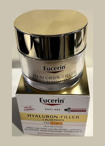 Антивіковий денний крем HyaluronFiller + Elasticity SPF 30 (50 мл) Eucerin (280265805)