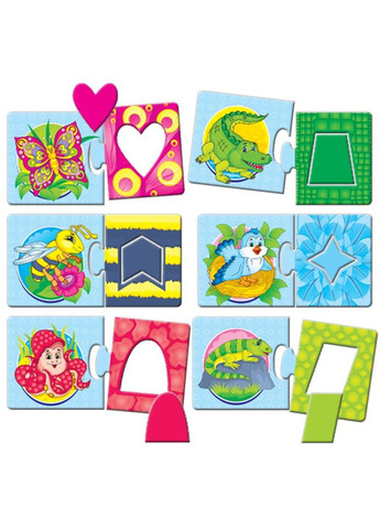 Дитяча настільна гра-квест "Фігури, кольори" 84429, 8 варіантів ігор ЕНЕРГІЯ ПЛЮС (334154414)