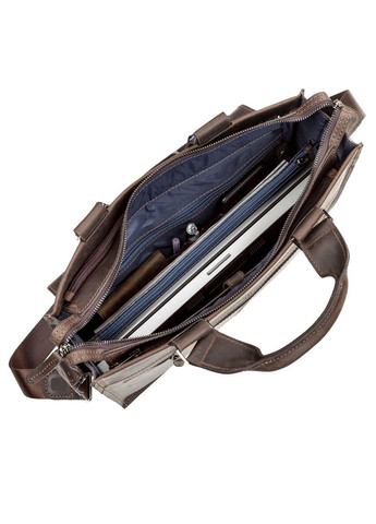 Чоловіча сумка-портфель із натуральної вінтажної шкіри для документів коричнева (sku_11109) No Brand (328922559)