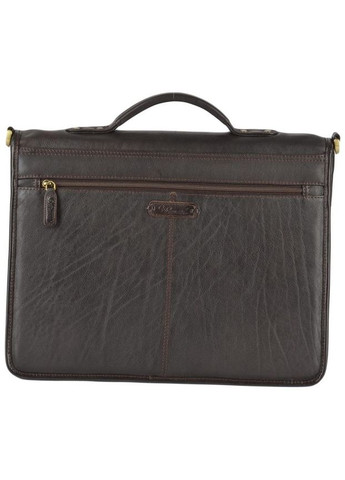 Сумка чоловіча через плече шкіряна портфель для документів А4 планшет для телефону Коричневий 34296 Ashwood (331862426)