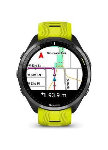 Смарт-часы Forerunner 965 Titanium Bezel with Black Case and and Yellow/Black Silicone Band (010-02809-02/12) [89361] Garmin (399456173)
