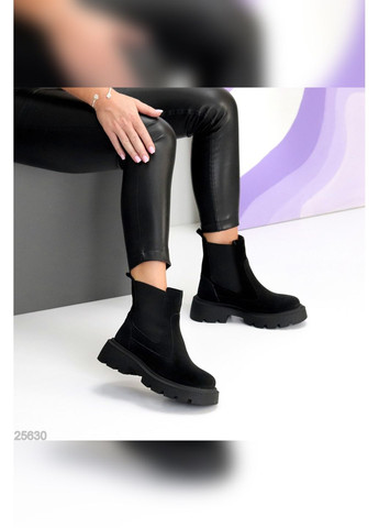 Зимние натуральные зимние ботинки No Brand из натуральной замши