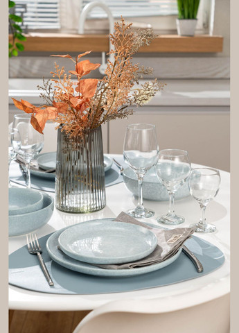 Тарелка суповая фарфоровая Loreto голубая 20 см 1150 мл (AR1020LB) Ardesto (337128297)