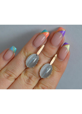 Срібні сережки з золотими накладками Silver Style (367113188)