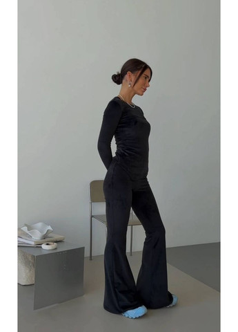 Велюровий костюм зі штанами кльош Osoblyva (366393872)