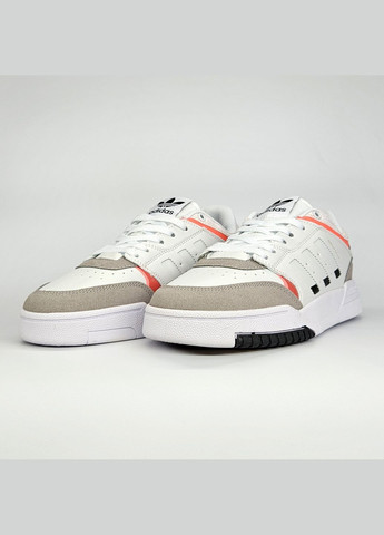 Кроссовки женские и мужские Adidas Drop Step low white | Адидас Дроп Степ белые No Brand белые демисезоны (307397805)