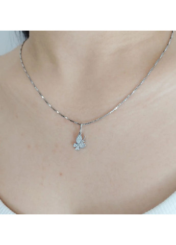 Подвеска золотая с цирконием "Бабочка" 440397б Shatlen Підвіска (369162229)