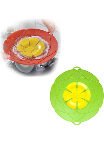 Силіконова кришка шумівка невикипайка непроливайка для каструлі, сковороди Ø 29 см Kitchen Master (285896781)