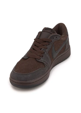 КРОССОВКИ ЖЕНСКИЕ NIKE AIR JORDAN 1 RETRO LOW OG SP TRAVIS SCOTT VELVET НАЙК АИР ДЖОРДАН No Brand комбинированные демисезоны (391050184)