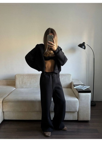 Женский утеплённый костюм трёхнитка No Brand Р1543-032 (370590799)