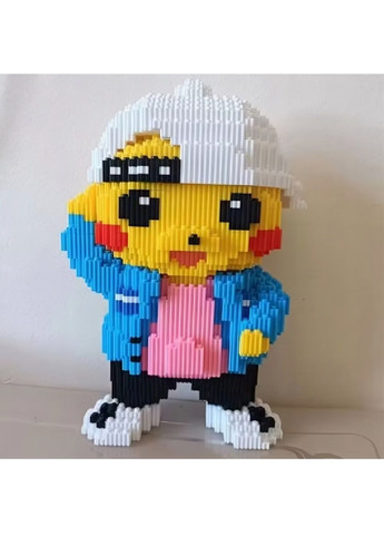 Конструктор фігурка 3D блоковий для дітей малюків хлопчиків дівчаток 2600 деталей 28.5х24х14.5 см (479084-Prob) Покемон Пікачу Unbranded (315710358)