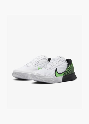 Білі кросівки чоловічі court air zoom vapor pro 2 white/green dr6191-105 Nike