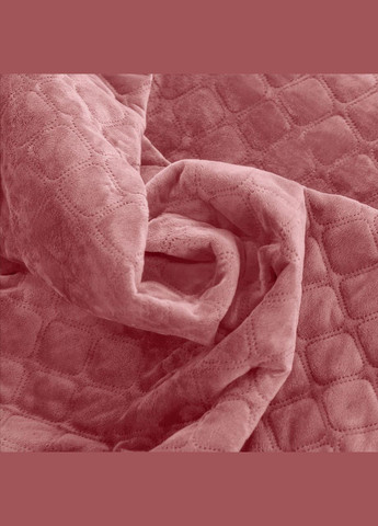 Покривало Велюрове м'яке Mesa Rose Двоспальний розмір 180х240 см ромб/круглий ТЕП (323645227)