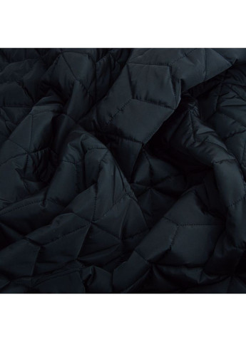 Ткань стеганая плащевая 10x10 см, утеплитель синтепон 100 + спанбонд, плащевой однотонный, 140 см, 210 г/м2 черная IDEIA (364301899)