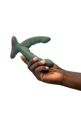 Подвійний фалоімітатор RYDE wild olive, гнучкі стовбури, присоска Fun Factory (315149408)