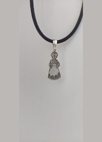 Комплект прикрас оберіг лялька Мотанка в вишиванці срібло 925 проби кулон і сережки No Brand (329999338)