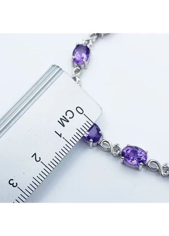 Браслет серебряный с гранатом 18 10,98 г No Brand (370565197)