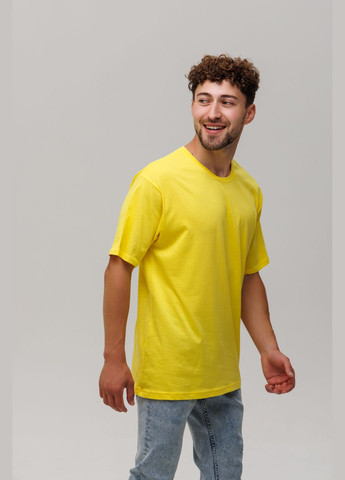 Желтая футболка мужская свободная Наталюкс 12-1343