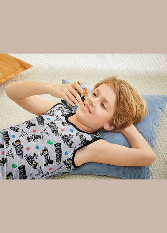 Серый демисезонный майка + трусики лего для мальчика lego 394527 Disney