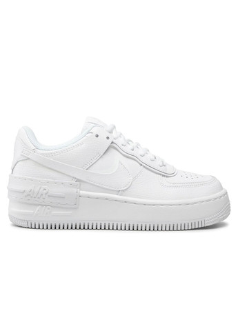 Кроссовки женские Air Force 1 Shadow CI0919-100 весна-осень кожа белые Nike белые всесезоны (361019901)