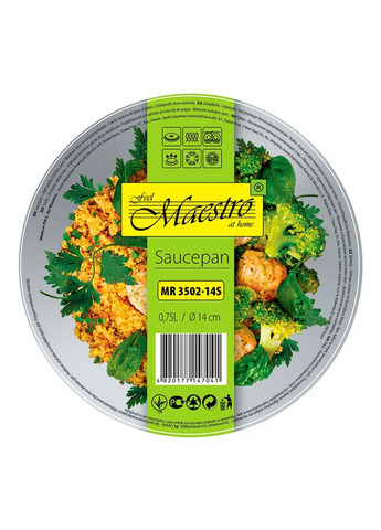 Сотейник нержавеющий 140 мм x 0.75 л (MR3502-14S) Maestro (316632044)