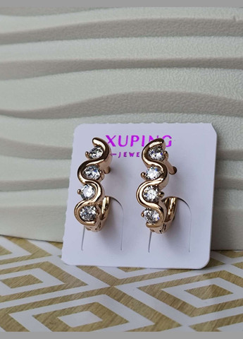 Сережки ксюпінг xuping медичне золото позолота Xuping Jewelry (336190163)