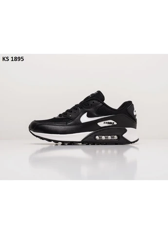 Білі кросівки чоловічі nike air max 90 black white найк аір макс 90 білі демісезон No Brand