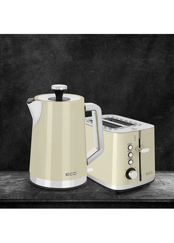 Електрочайник EСG RK 1766 Vintage Vanilla 1.7 л бежевий ECG (364835907)