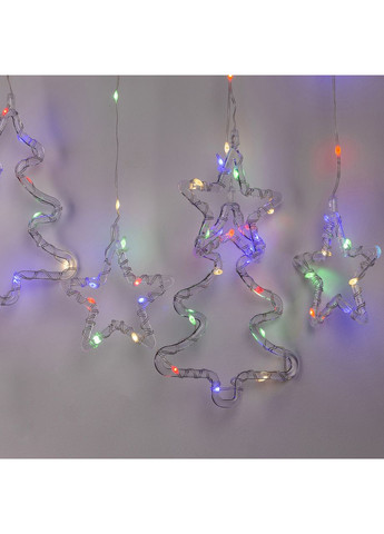 Гірлянда штора світлодіодна GarlandoPro зірка та ялинка 120LED 3х0,9 м 8 режимів 1733069ML Jooki (362672746)