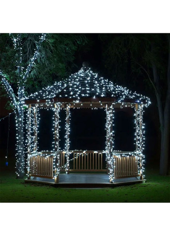 Новорічна гірлянда вулична 100 м 1000 LED сонячна батарея 8 режимів для декору саду світлодіодна гірлянда Garlando (370432146)