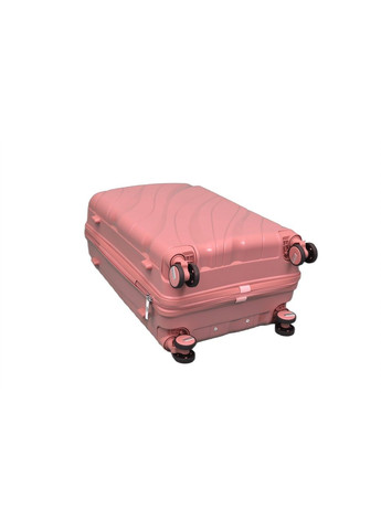 Чемодан полипропиленовый дорожный на колесах Средний 69 л Розовый (PP5m) RGL (289355917)