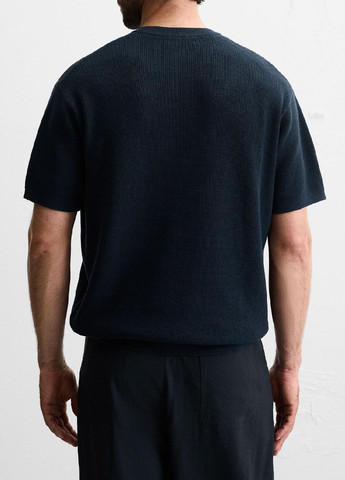 Темно-синя футболка Zara