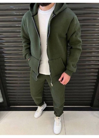 Оливковий (хакі) демісезонний костюм чоловічий Garna