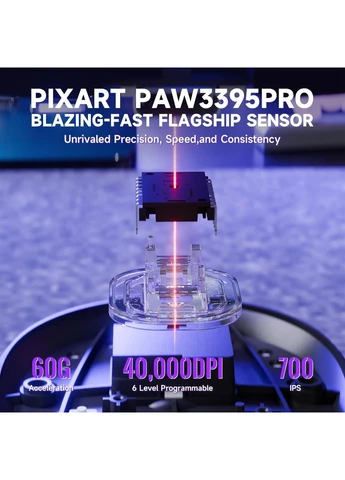 ИГРОВАЯ беспроводная мышка X8 PRO Black 40000DPI ATTACK SHARK (399682323)