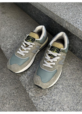 КРОСІВКИ ЖІНОЧІ NEW BALANCE 574 LEGACY STONE ISLAND НЬЮ БЕЛАНС 574 No Brand білі демісезони (368867437)