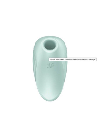 Вакуумний кліторальний стимулятор із вібрацією Pearl Diver Mint Satisfyer (333332619)