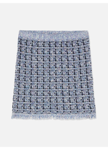 Синяя юбка демисезон,синий в узоры, Primark