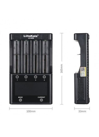 Зарядний пристрій Lii-500S на 4 канали (для Ni-MH, Ni-CD, Li-Ion) з блоком живлення і автоадаптером LiitoKala (335834134)