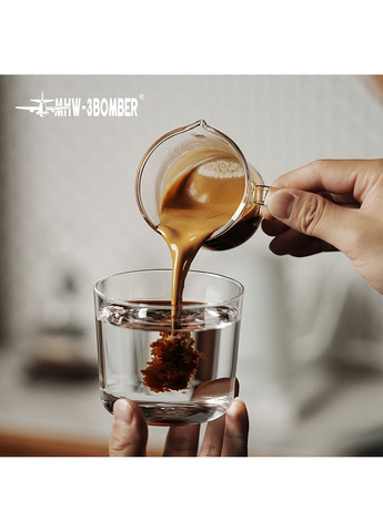 Мірна скляна ємність з подвійним носиком для еспресо Glass Measuring Cup 120 мл Мультиколор (G6588C-OS) MHW-3BOMBER (361308359)