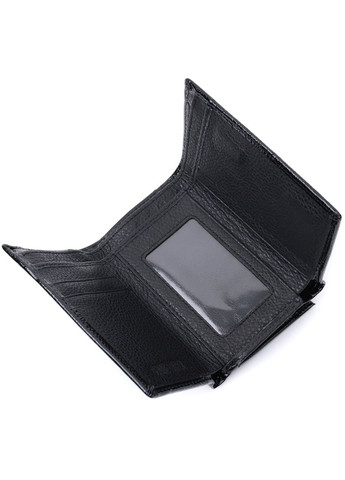 Жіночий гаманець у три складання з лакованої фактурної натуральної шкіри 22707 st leather (331907527)