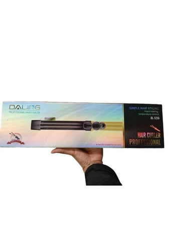 Профессиональная плойка щипцы с керамическим покрытием DL‑5256 33Вт LED‑индикатор Черный с золотом No Brand (357208084)