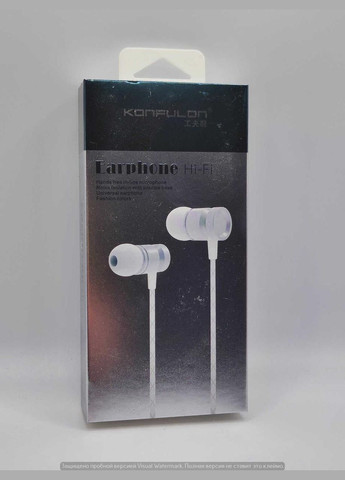 Навушники з мікрофоном iNA08- срібло Konfulon (307173862)