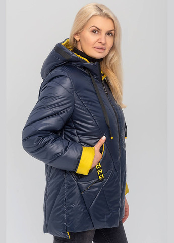 Синяя демисезонная куртка диана (01104-yellow48) MioRichi